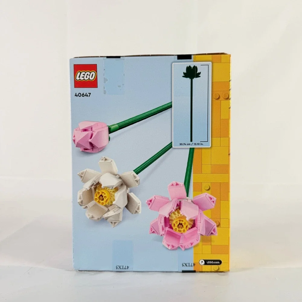 LEGO Creator Lotus Flowers 40647 Botanical House Plant Building Toy Set 220‎ Pcs